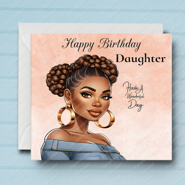 Black Woman Birthday Card L2