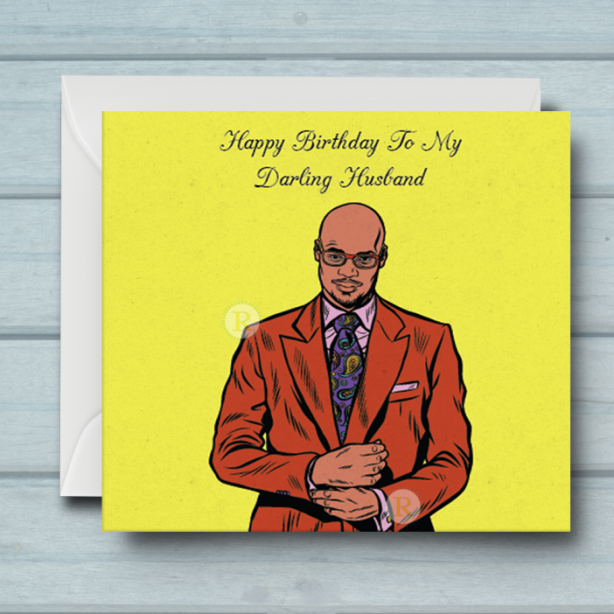 Black Man Birthday Card X