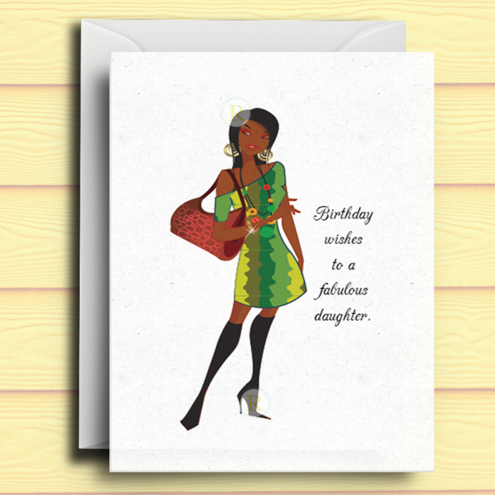 Black Girl Birthday Card I