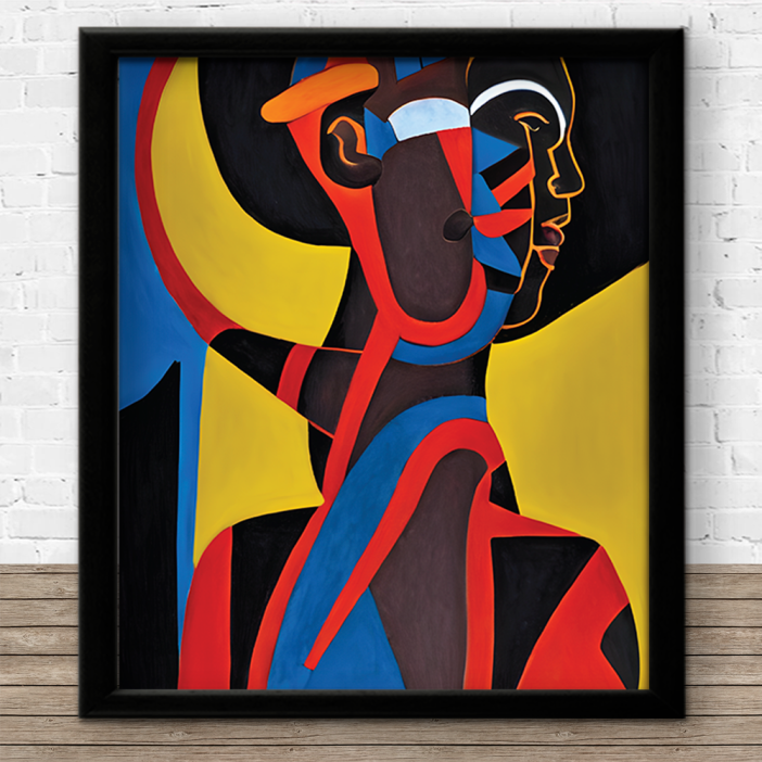 African Abstract Print W