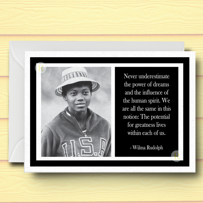 Wilma Rudolph Card